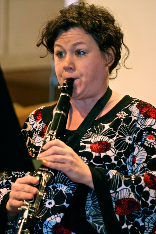 Girl playing clarinet