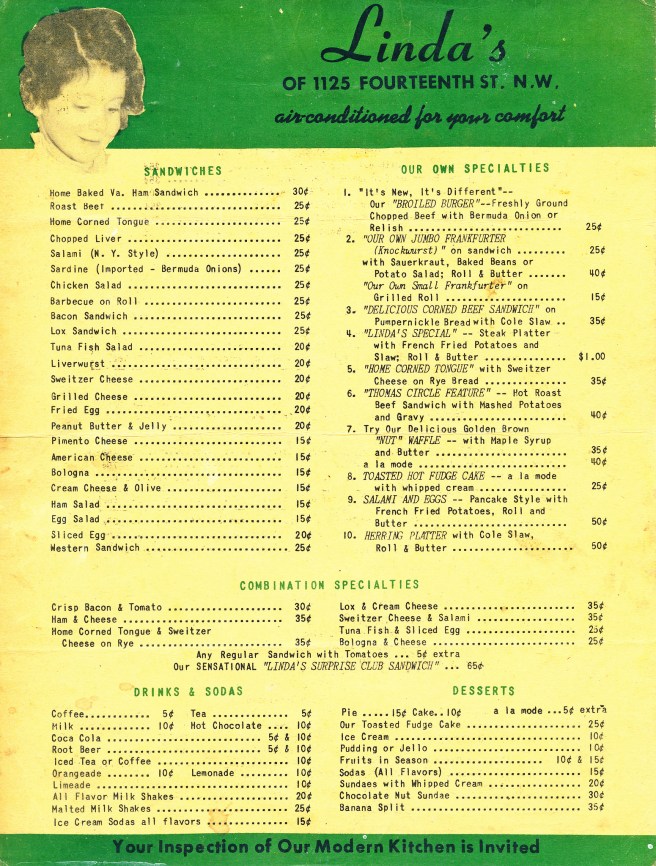 50s Deli Menu