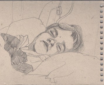 Hospital bed - sick person