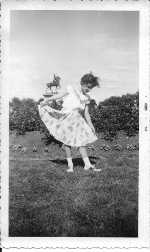 Ellie in Quebec City - 1955 'Plains of Abraham'