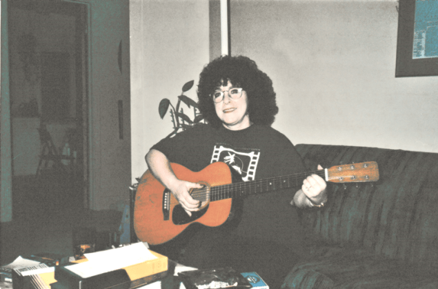 Ellie + Martin guitar c. 2000